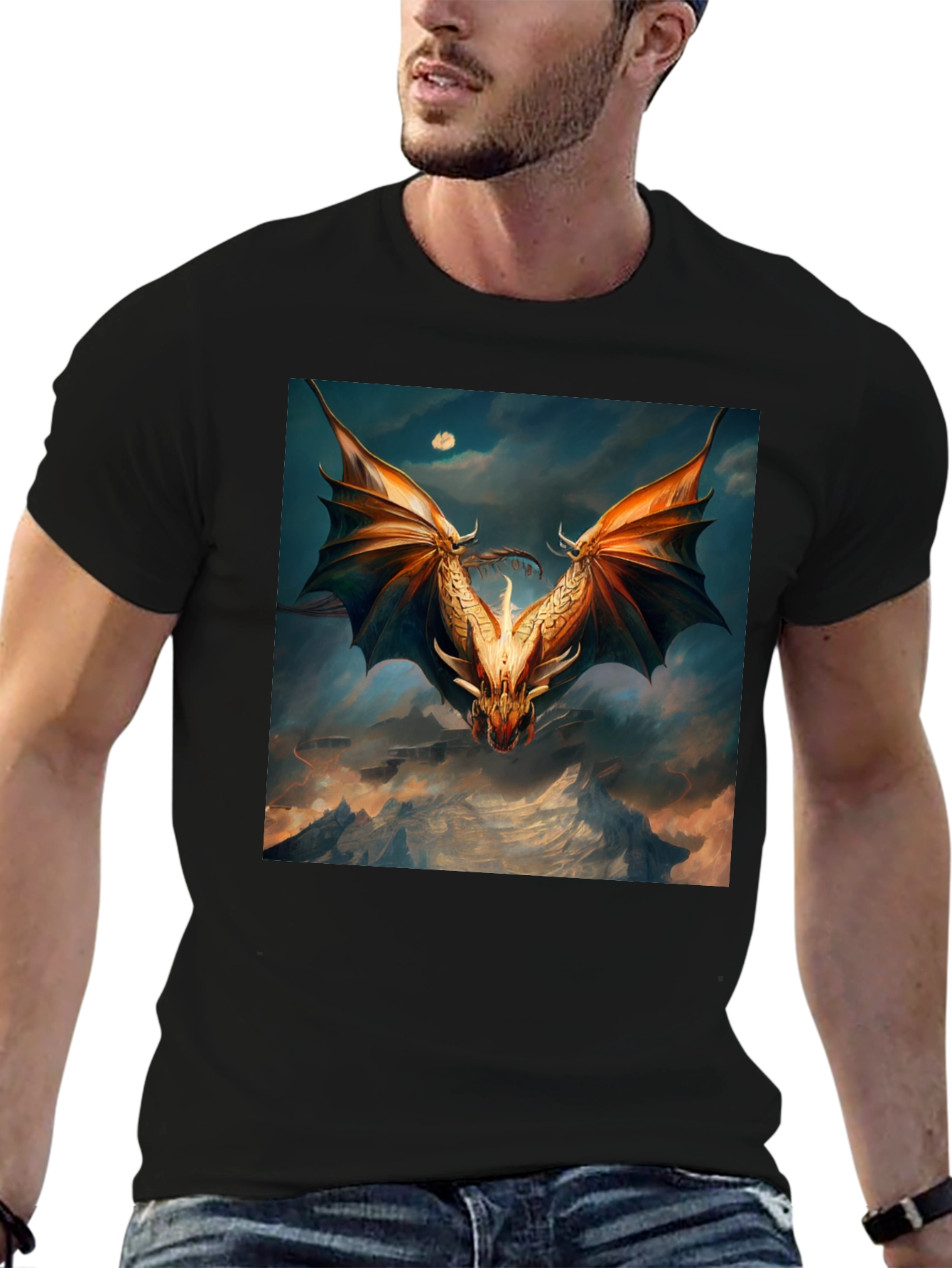 Epic Dragon T-Shirt - Fantasy Art Tee