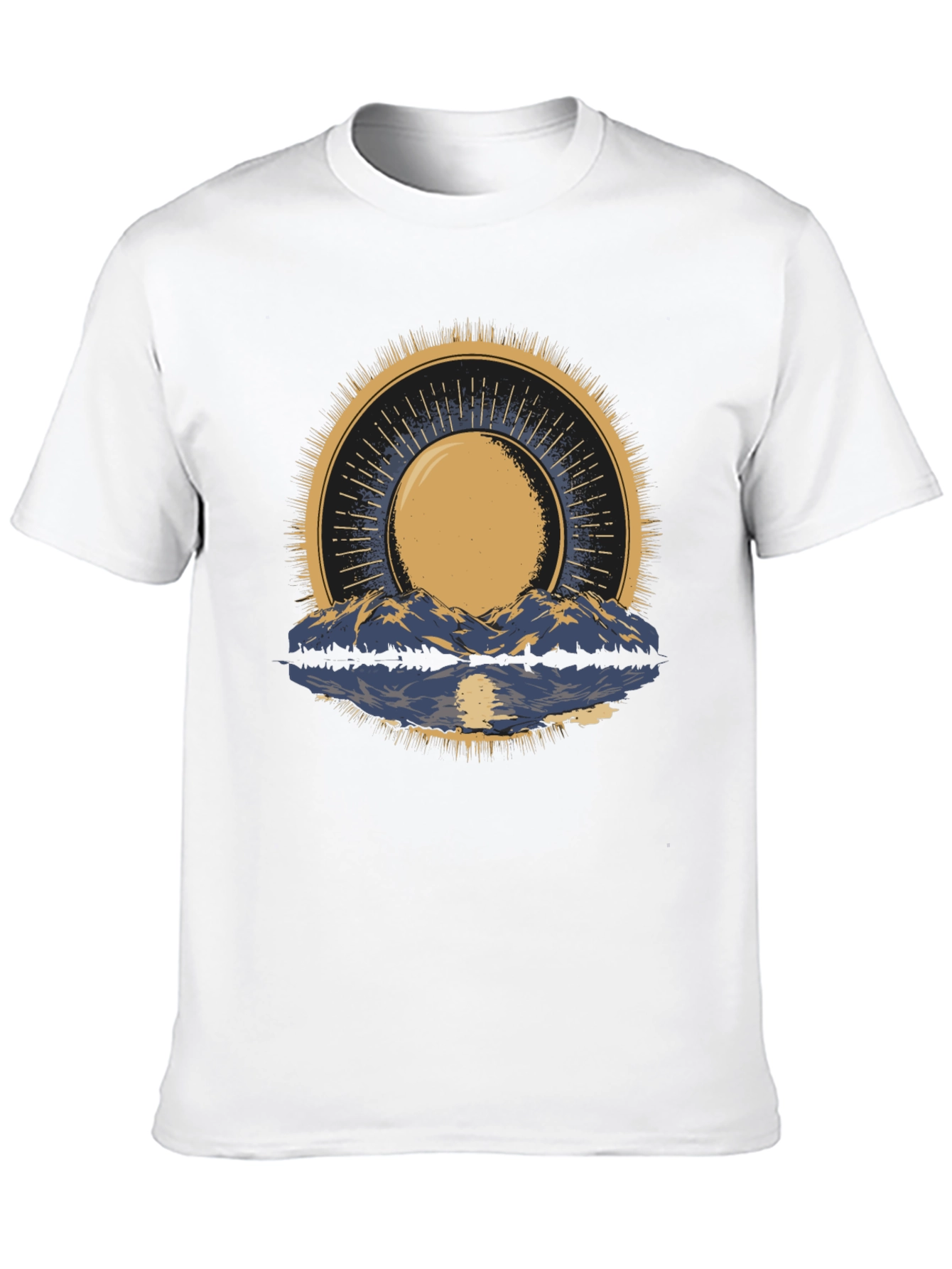 Mountain & Sun Graphic Tee - Black