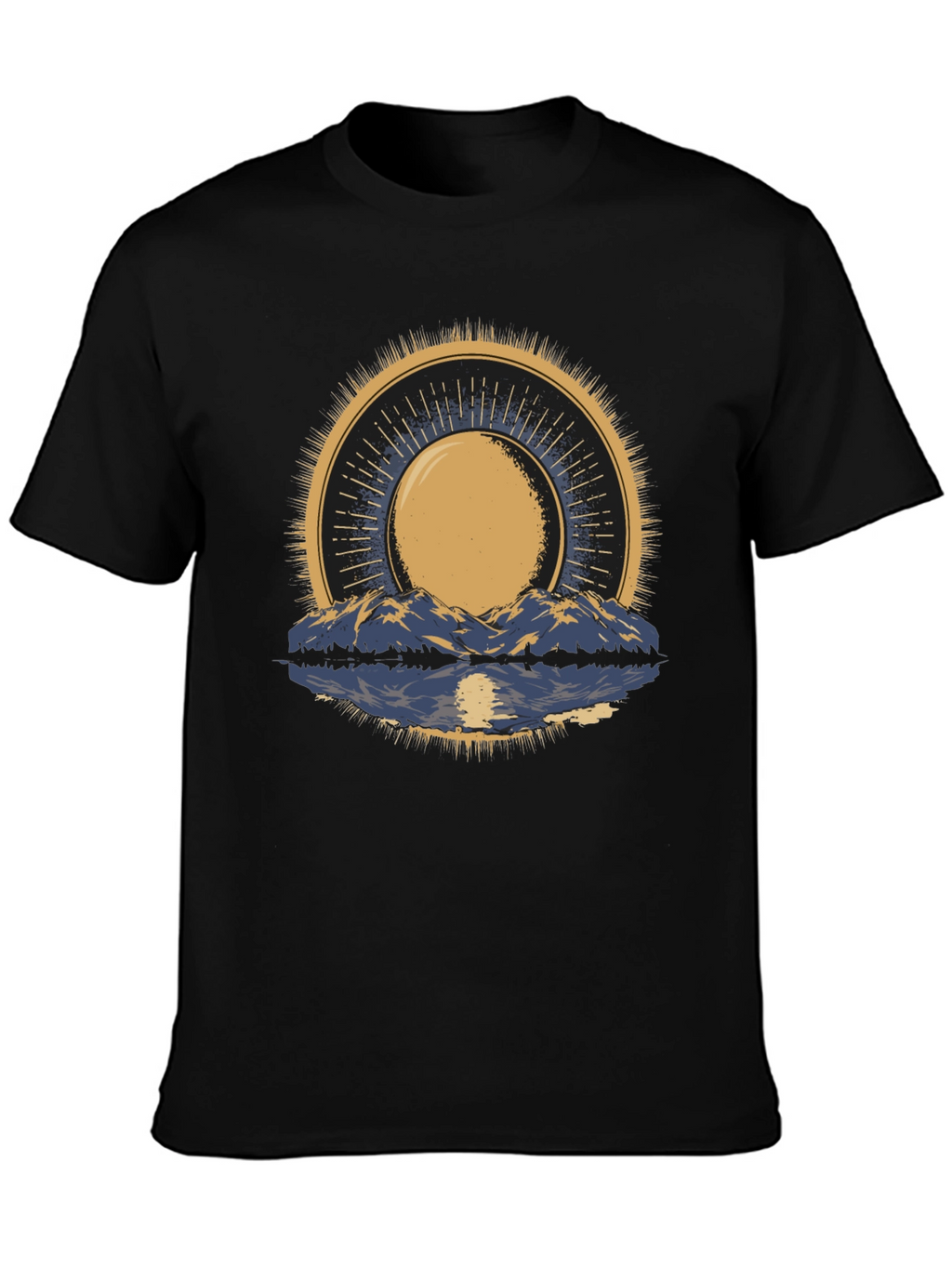 Mountain & Sun Graphic Tee - Black