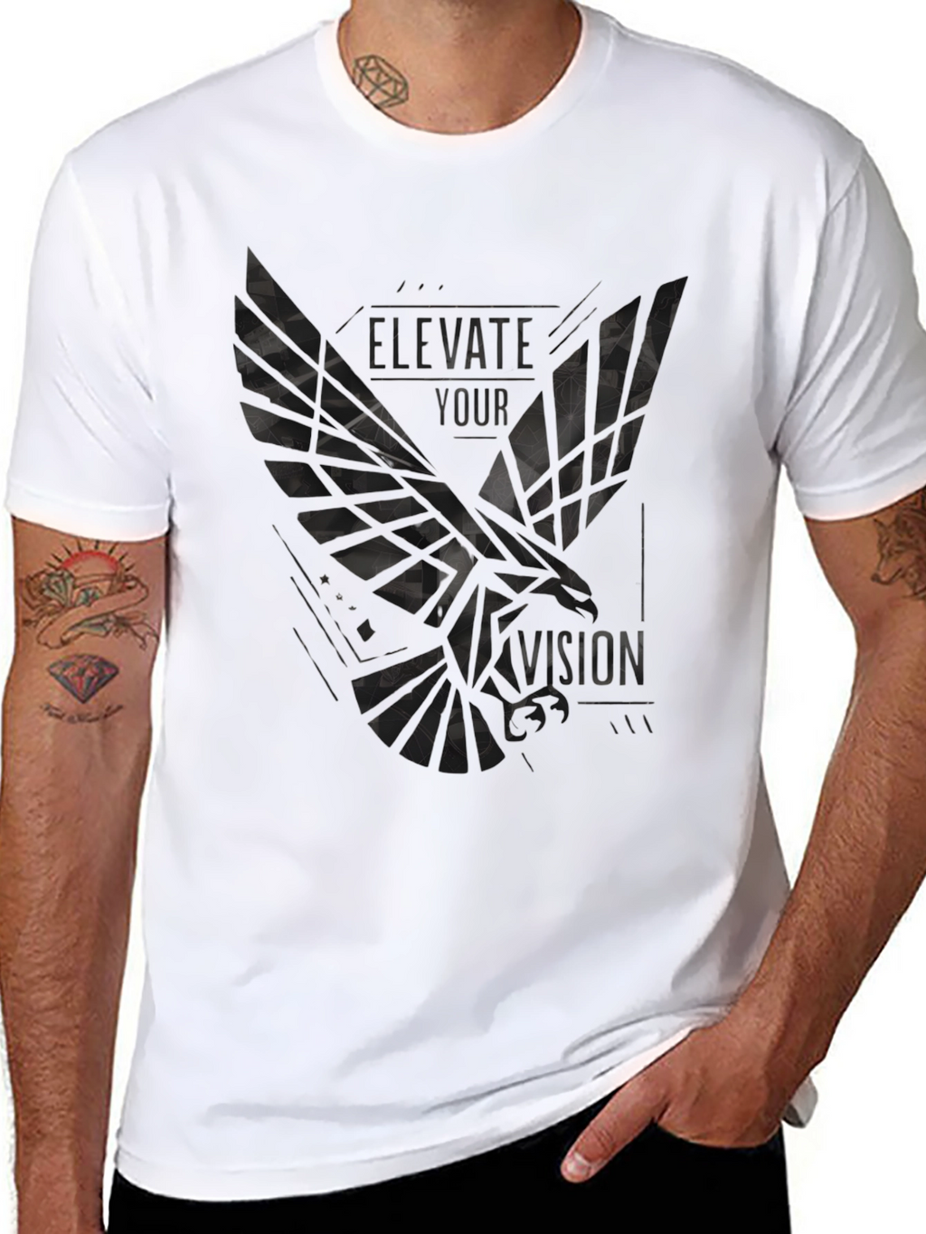 Elevate Your Vision Graphic Tee - Black