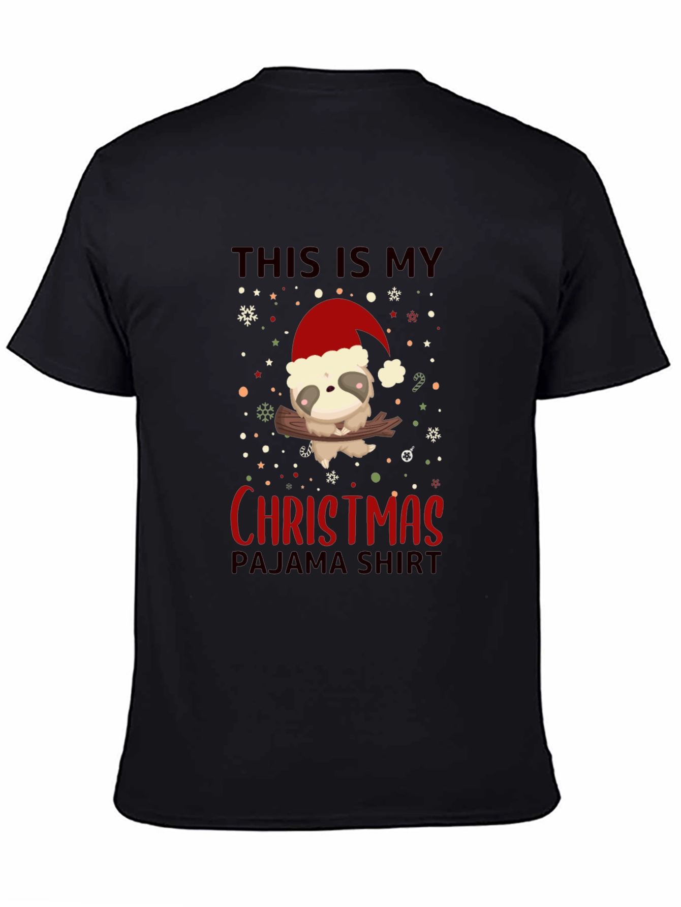 Christmas Sloth Pajama Shirt - Holiday Tee