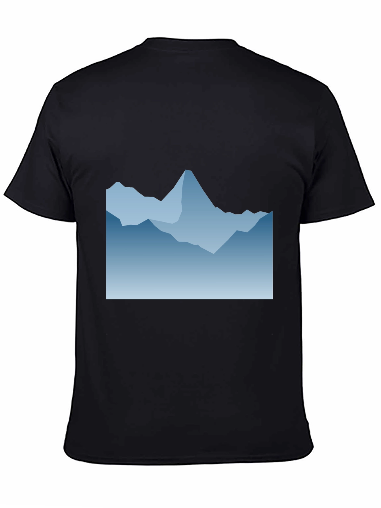 Blue Mountain Graphic Black T-Shirt
