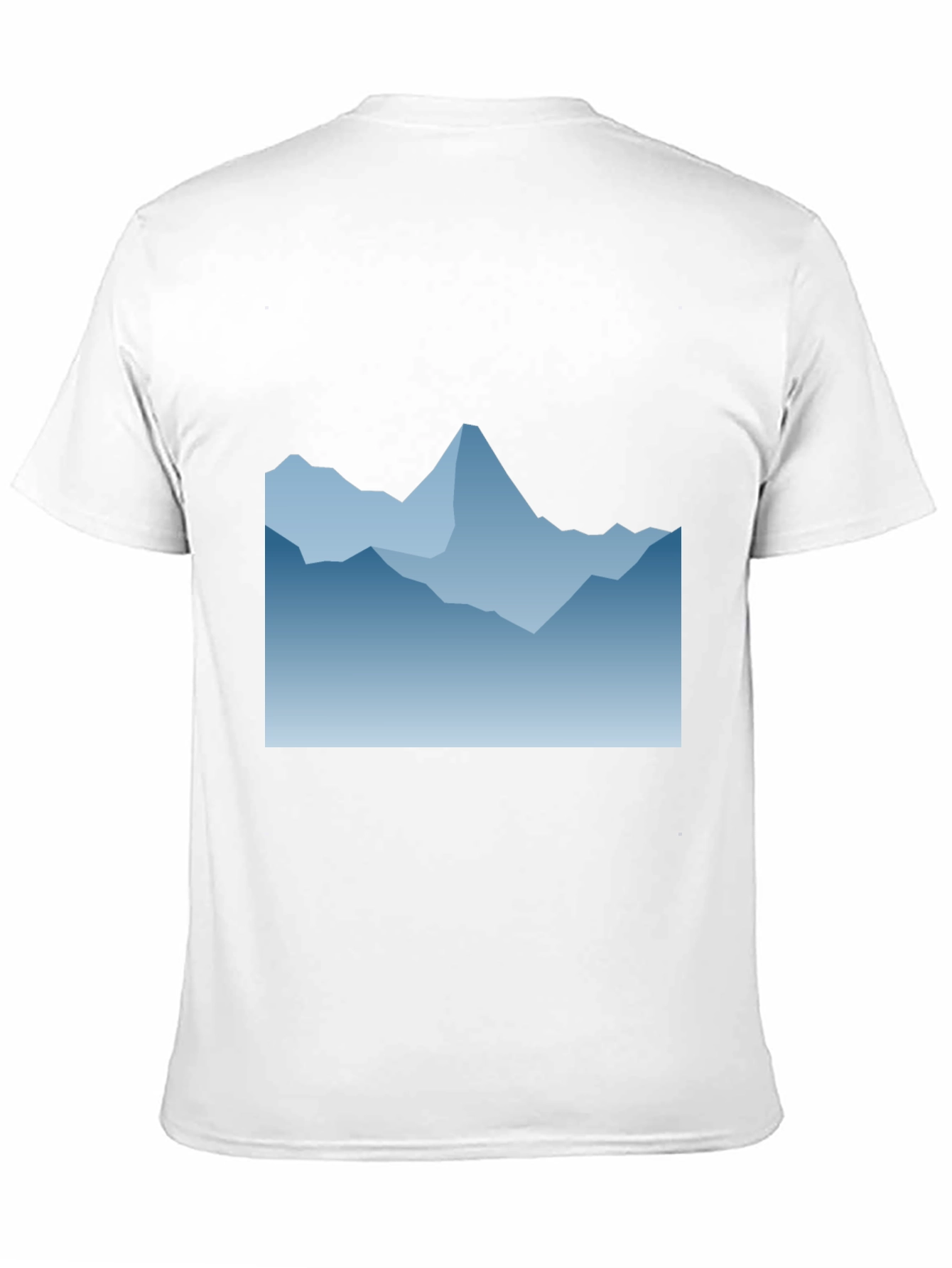 Blue Mountain Graphic Black T-Shirt