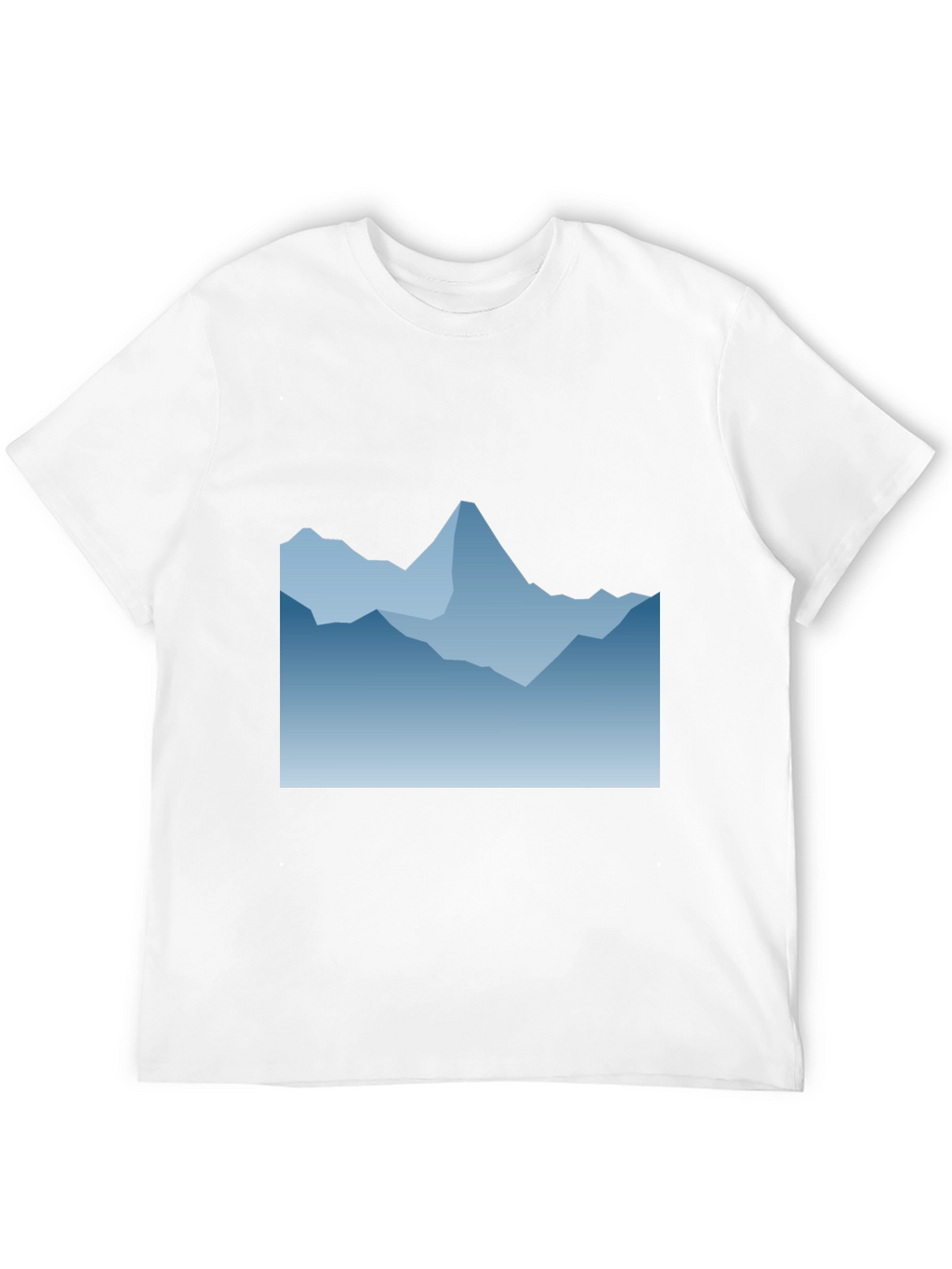 Blue Mountain Graphic Black T-Shirt