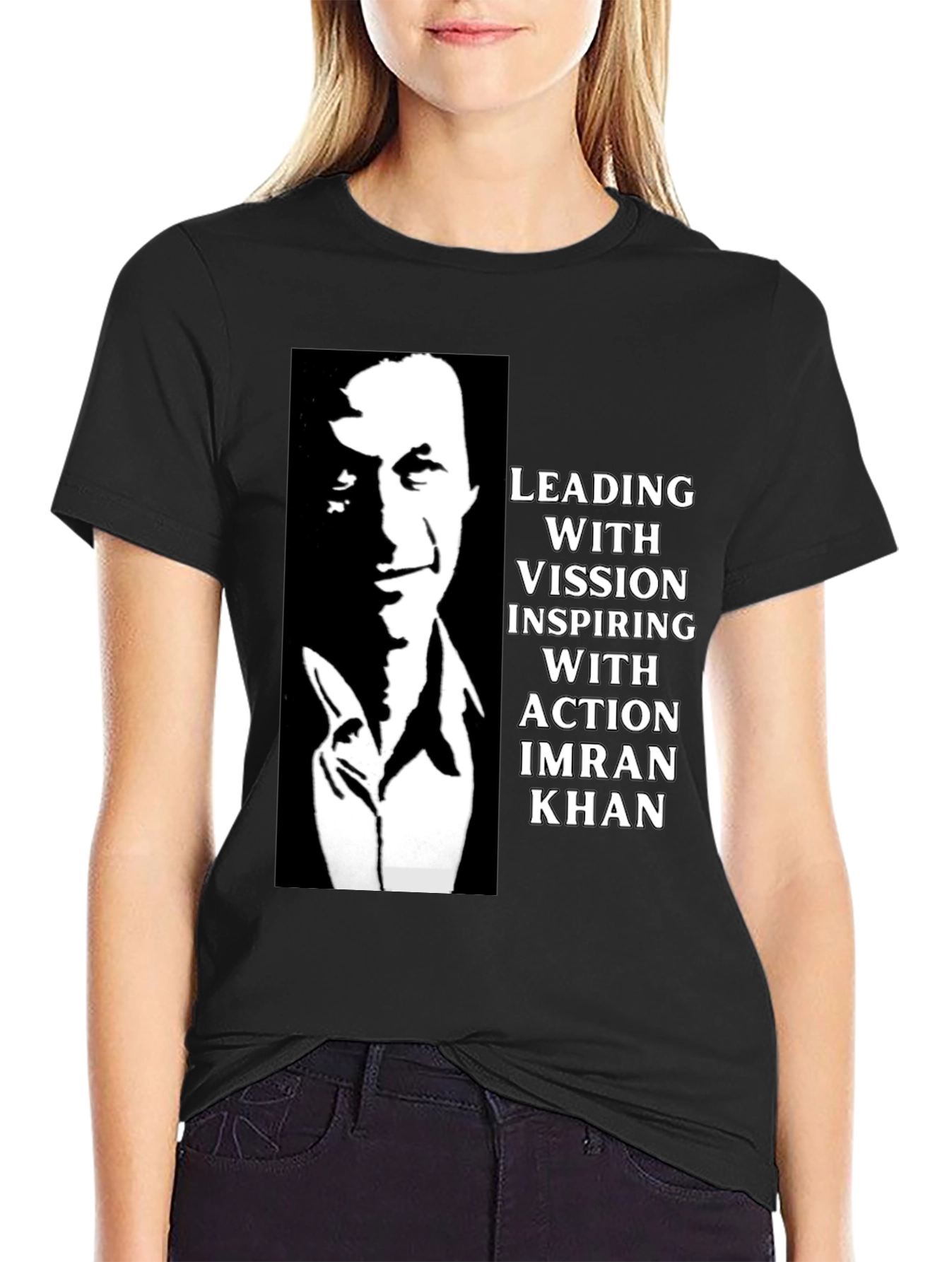 Imran Khan Leading with Vision Graphic T-Shirt