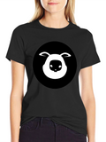 Bunny Graphic Black T-Shirt