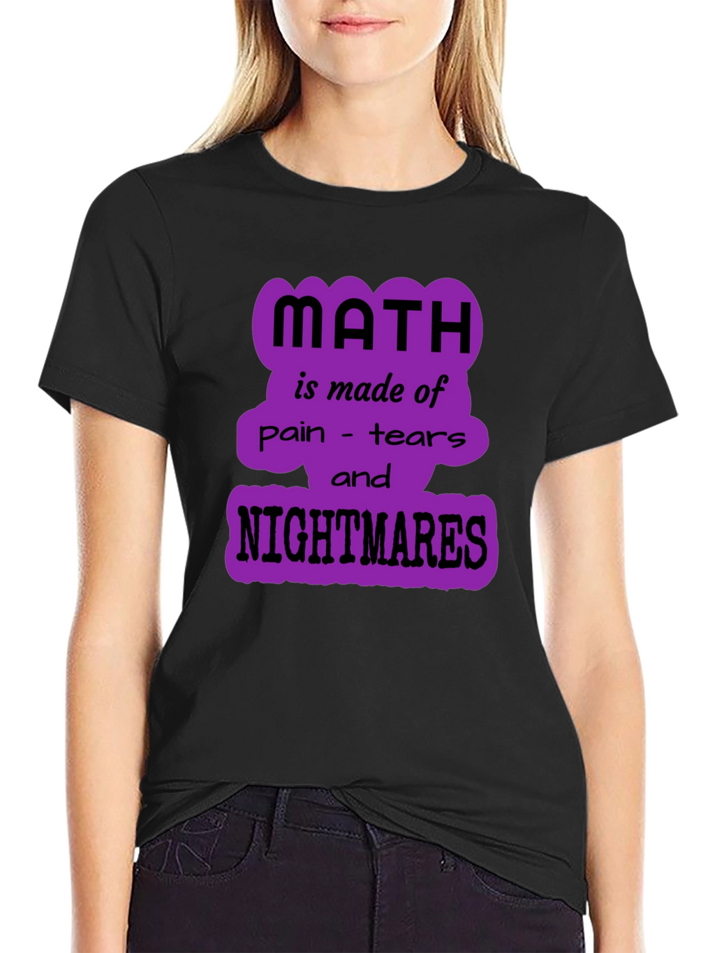 Math Nightmares Graphic Tee - Unisex Black T-Shirt