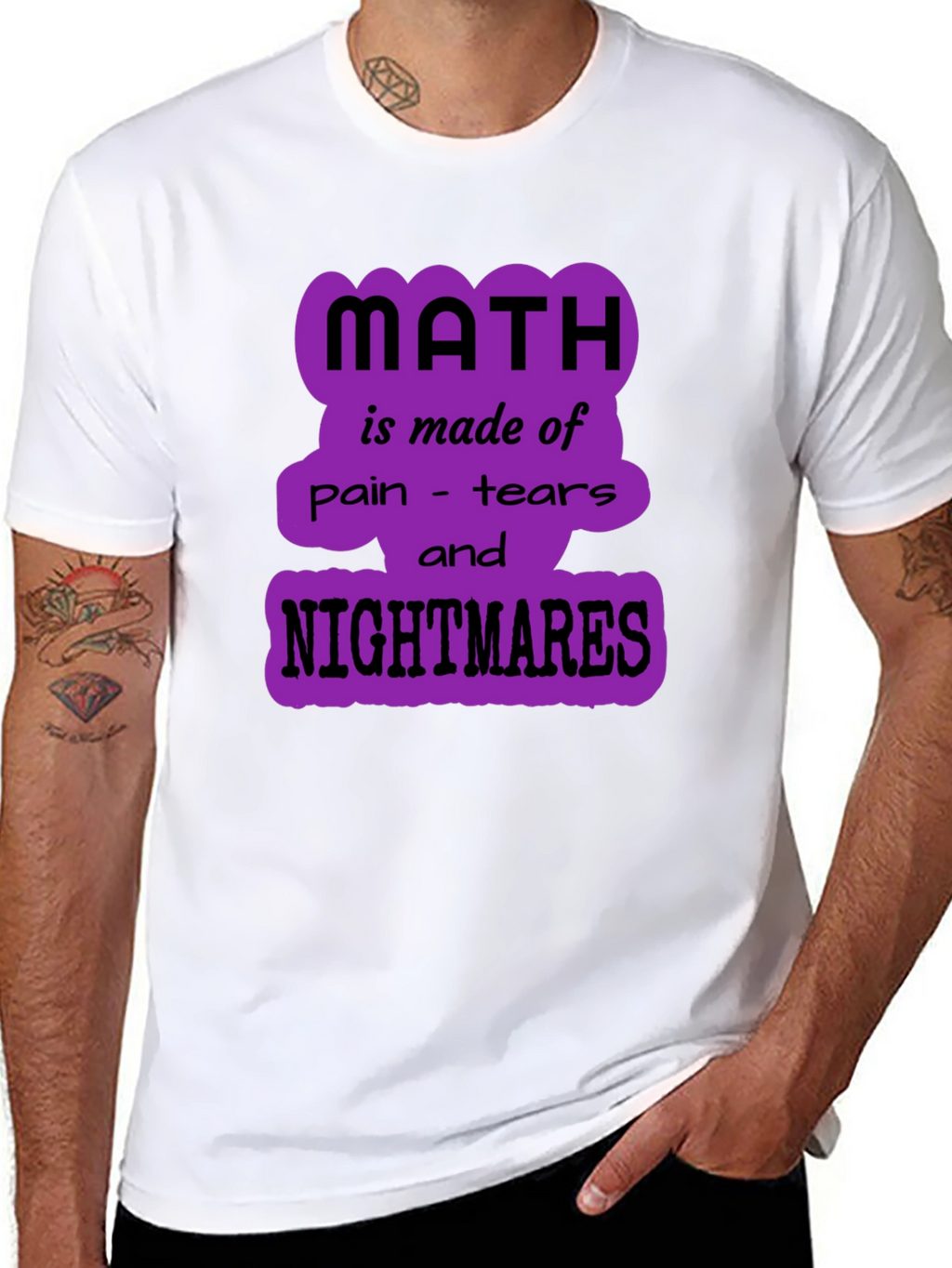 Math Nightmares Graphic Tee - Unisex Black T-Shirt