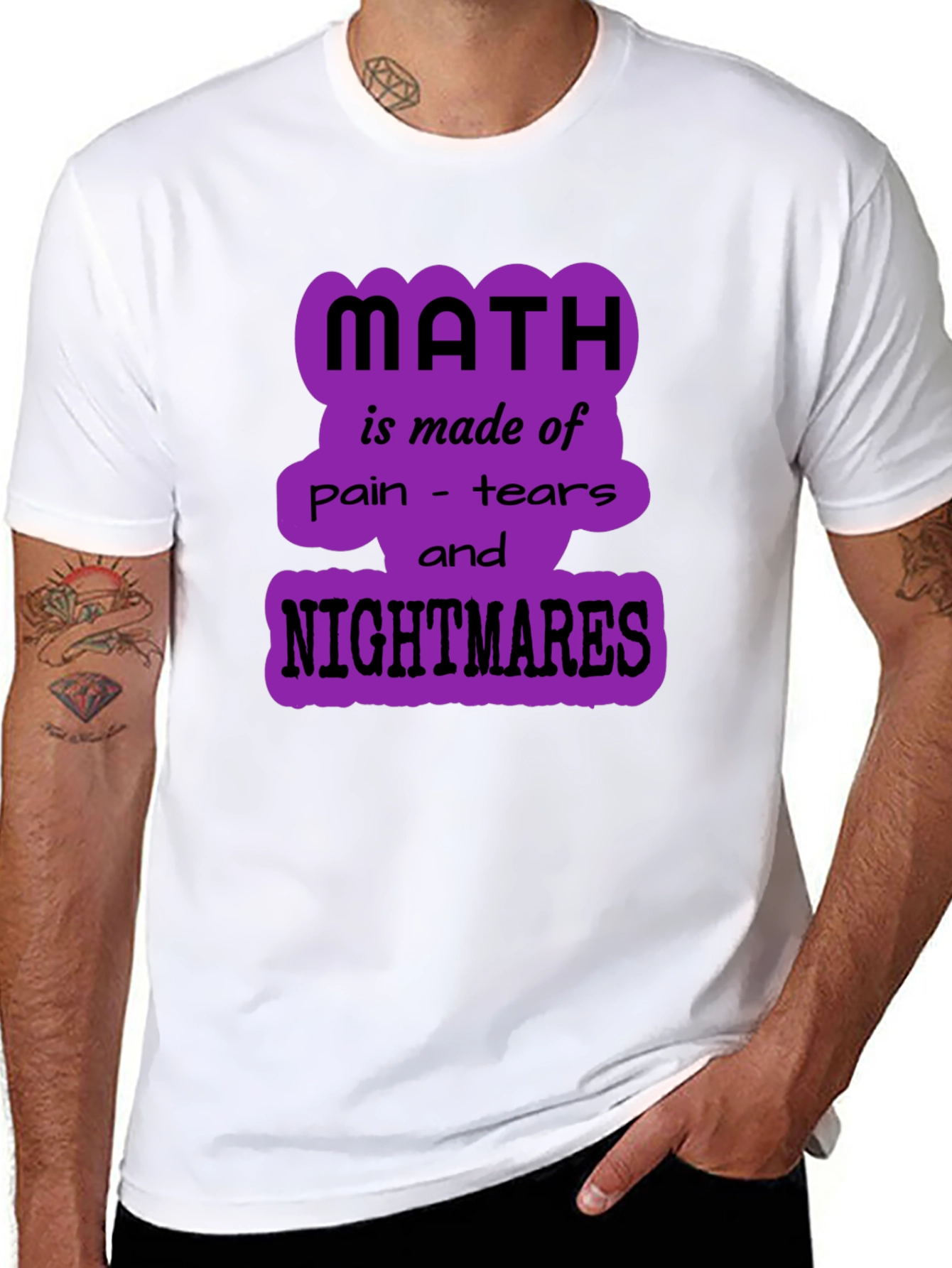 Math Nightmares Graphic Tee - Unisex Black T-Shirt