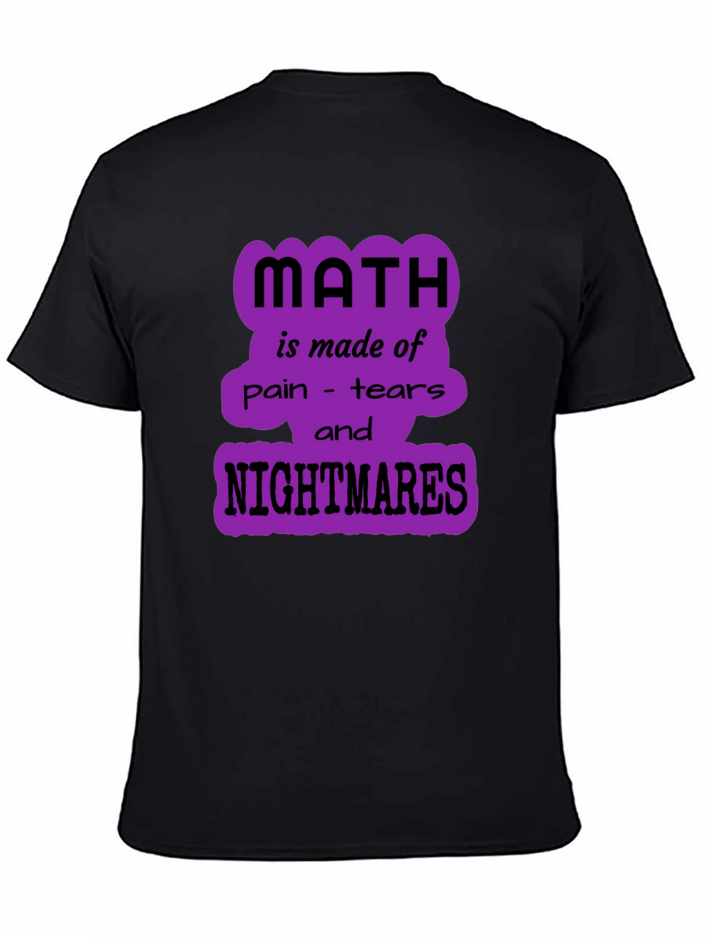 Math Nightmares Graphic Tee - Unisex Black T-Shirt
