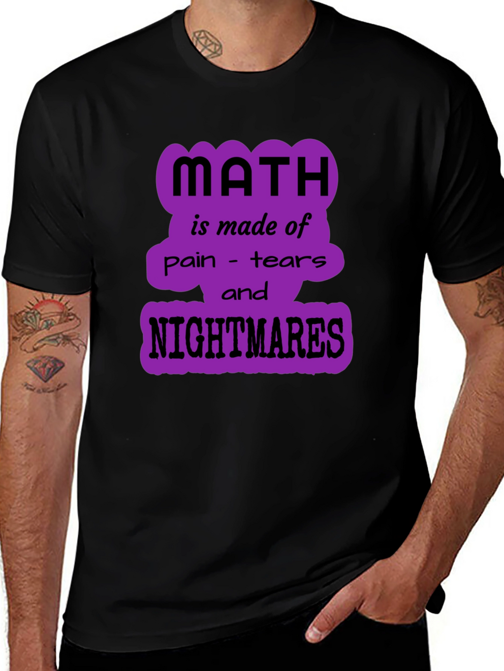 Math Nightmares Graphic Tee - Unisex Black T-Shirt