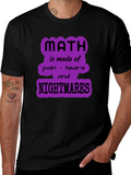 Math Nightmares Graphic Tee - Unisex Black T-Shirt