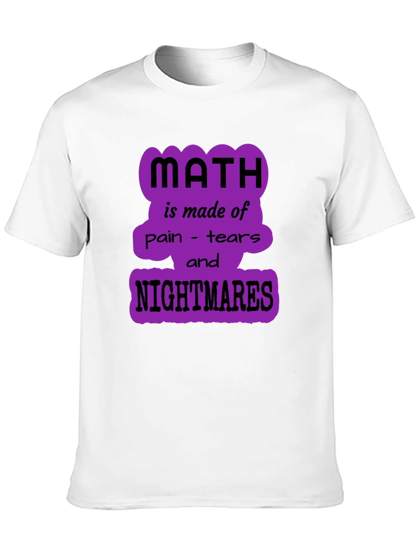 Math Nightmares Graphic Tee - Unisex Black T-Shirt