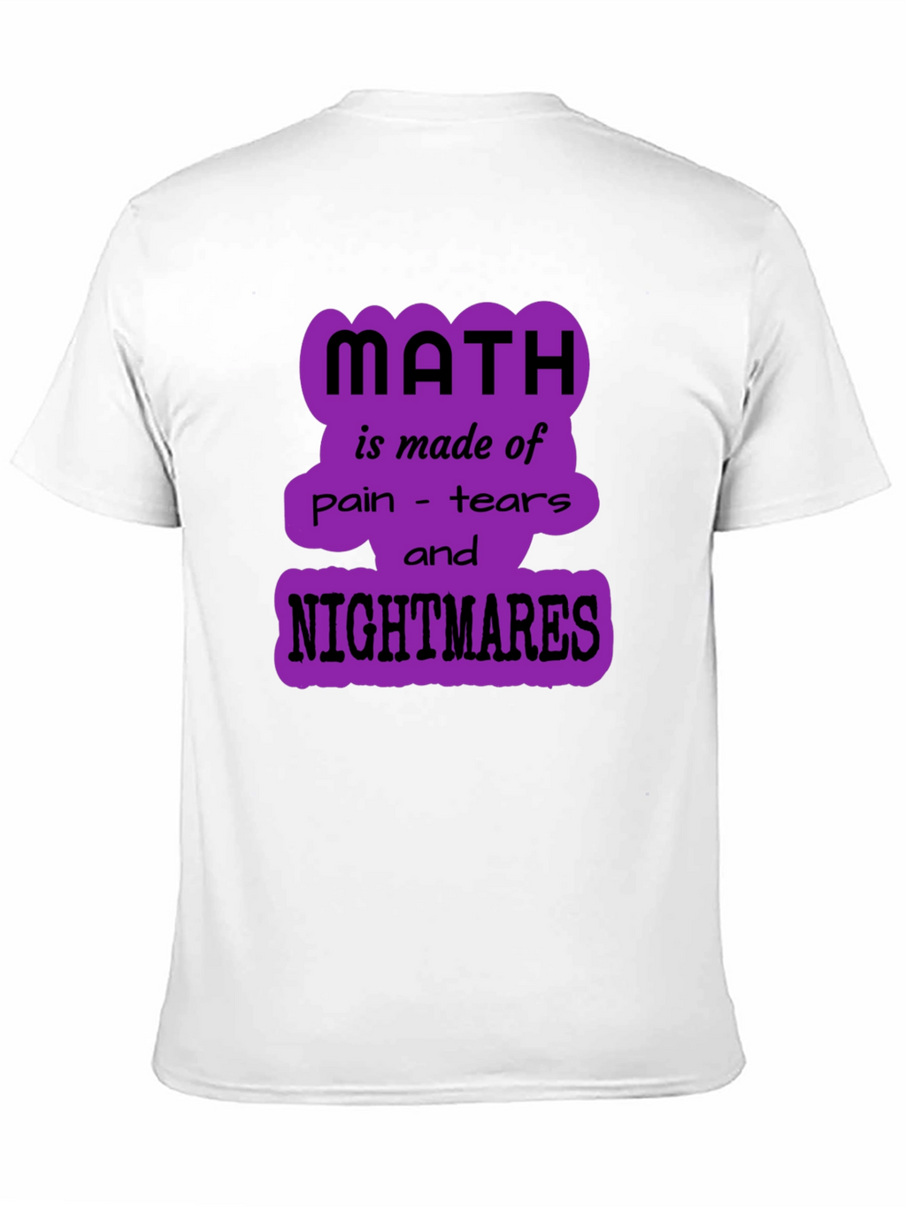 Math Nightmares Graphic Tee - Unisex Black T-Shirt