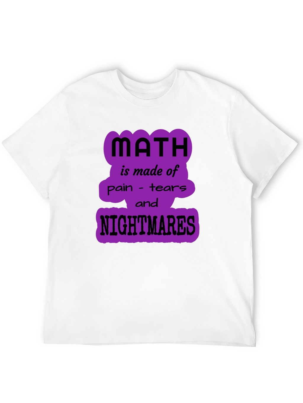Math Nightmares Graphic Tee - Unisex Black T-Shirt