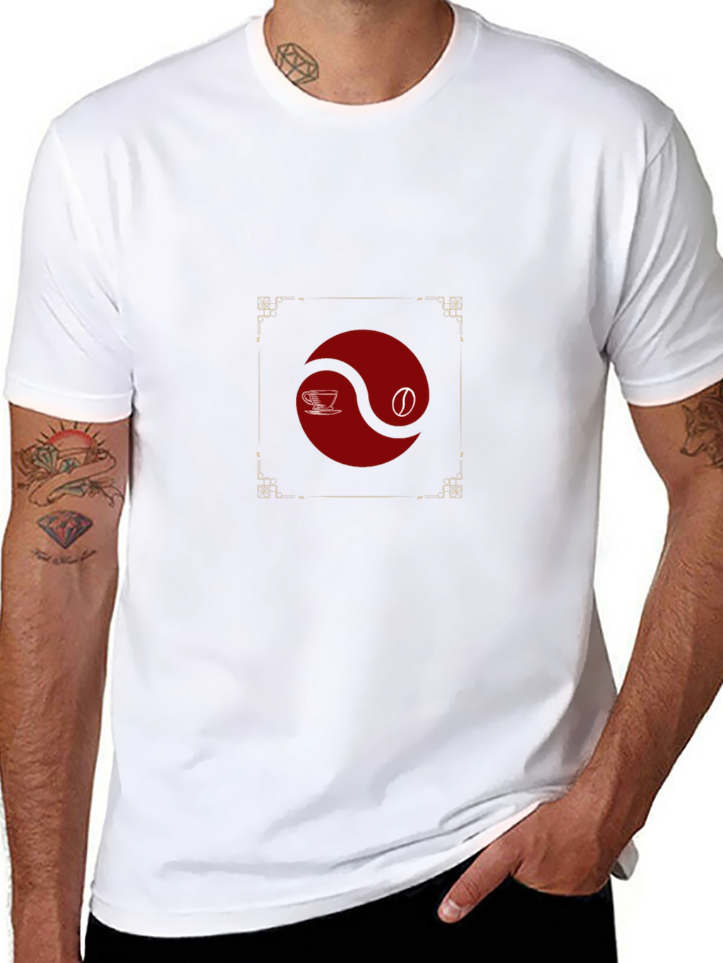 Yin Yang Coffee T-Shirt