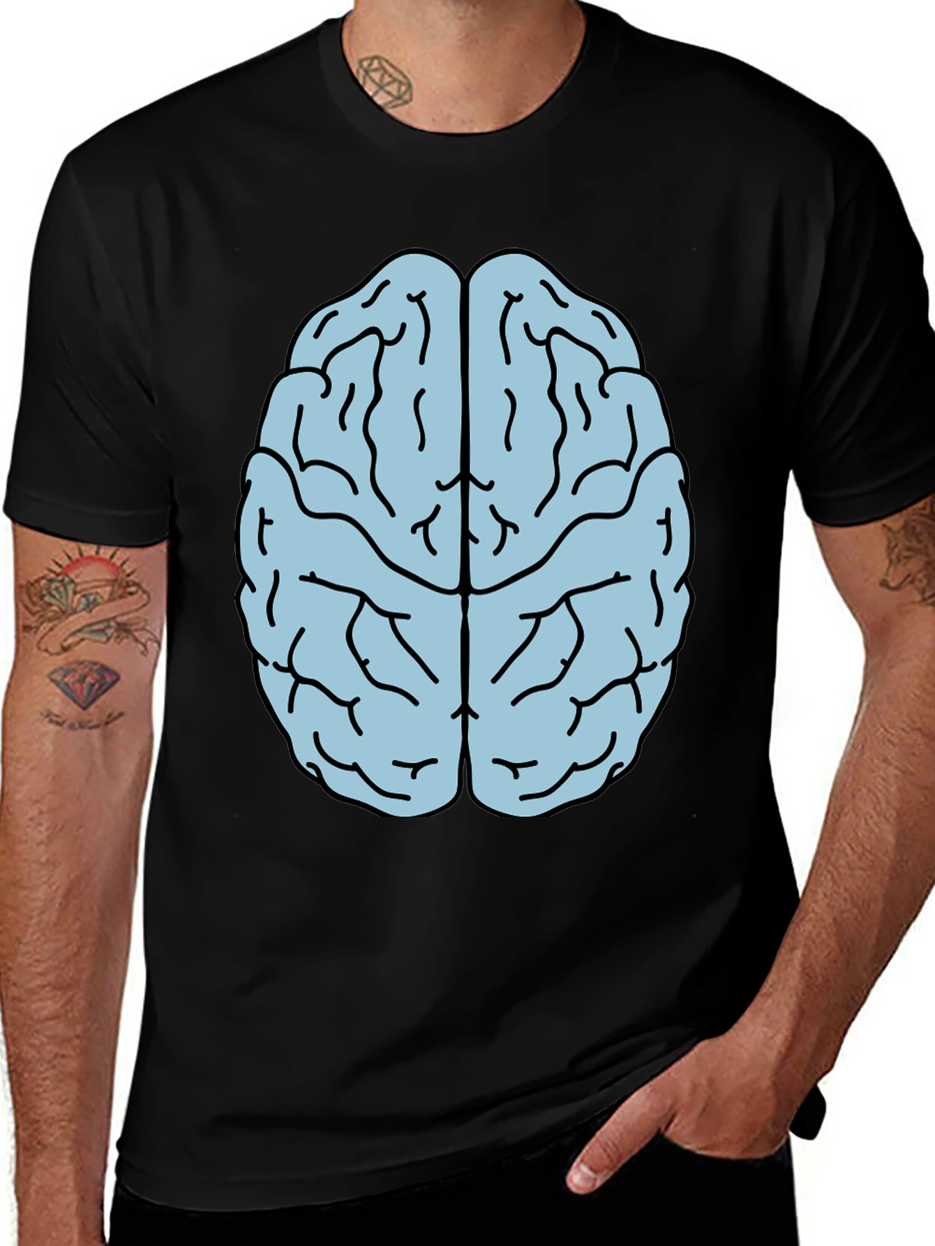 Brain Graphic T-Shirt - Smart Style