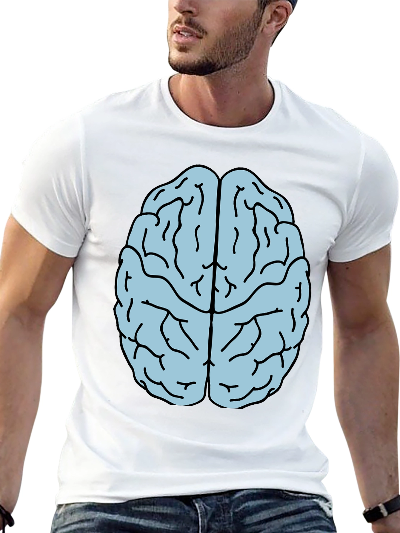 Brain Graphic T-Shirt - Smart Style