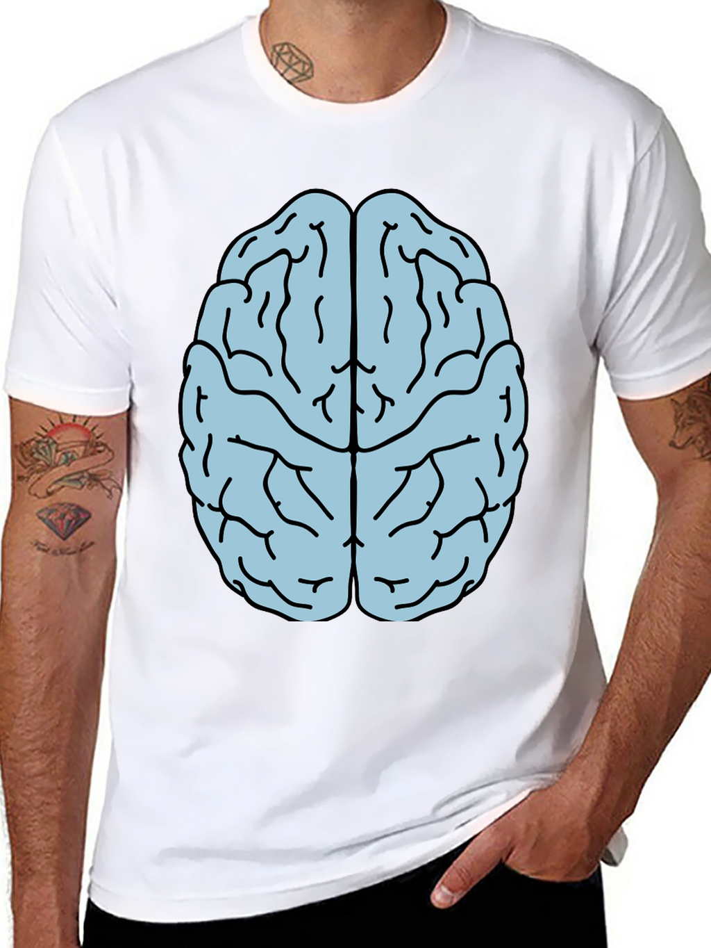 Brain Graphic T-Shirt - Smart Style