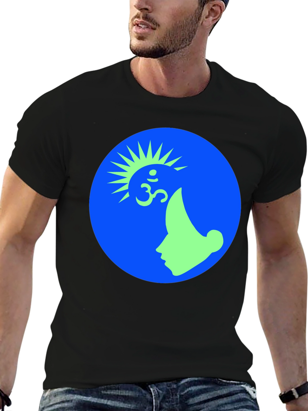 Om Symbol Graphic Tee -  Modern Design