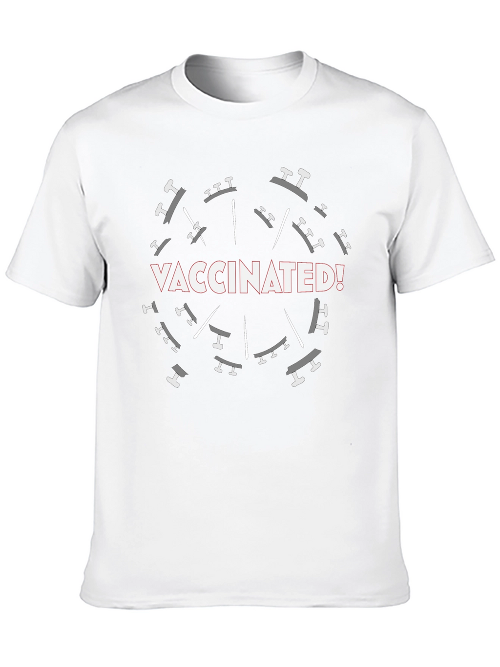 Vaccinated Graphic T-Shirt - Black
