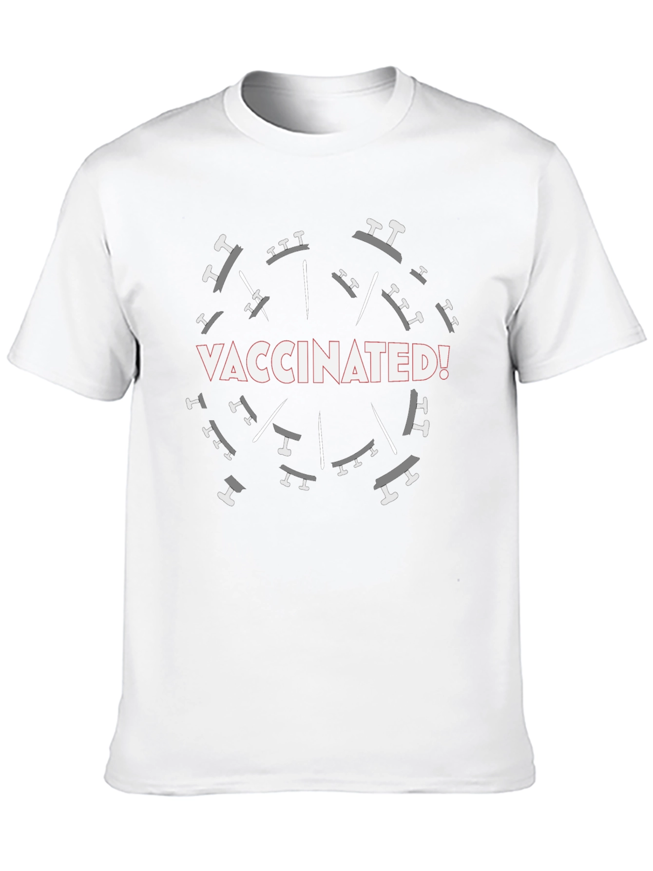 Vaccinated Graphic T-Shirt - Black