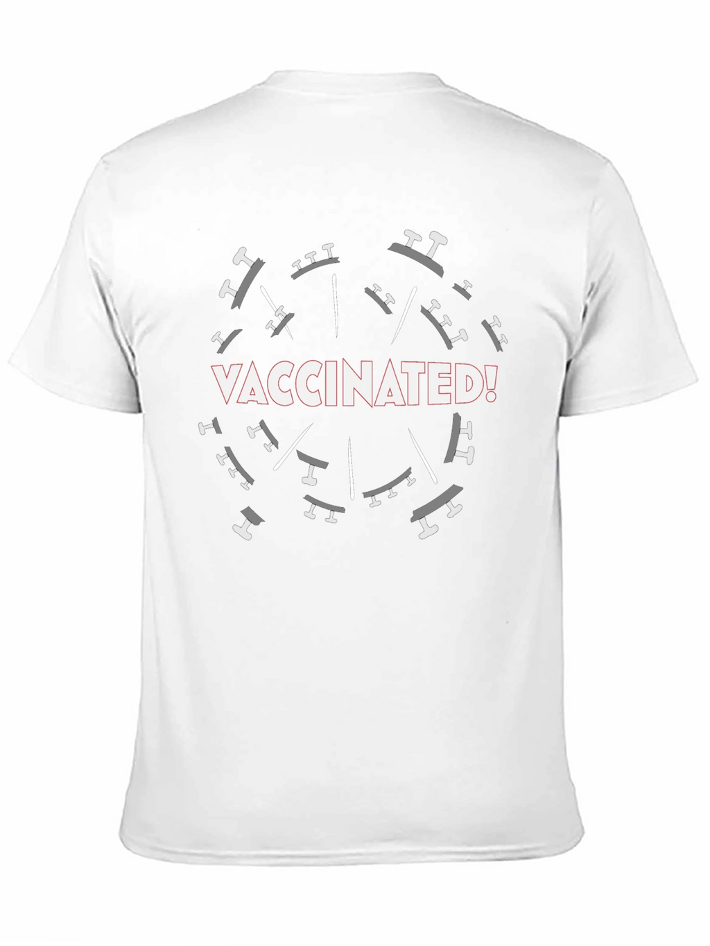 Vaccinated Graphic T-Shirt - Black