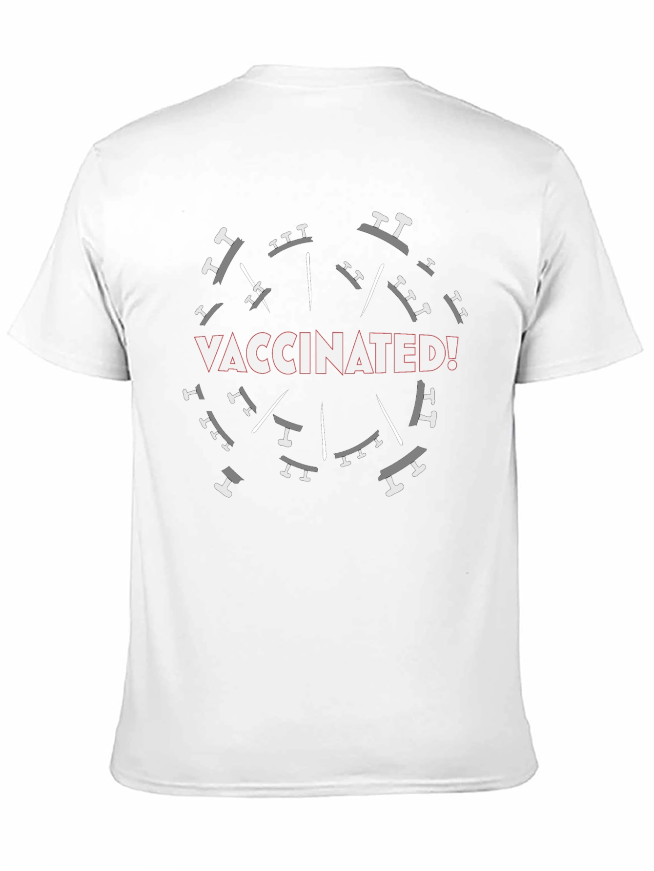 Vaccinated Graphic T-Shirt - Black