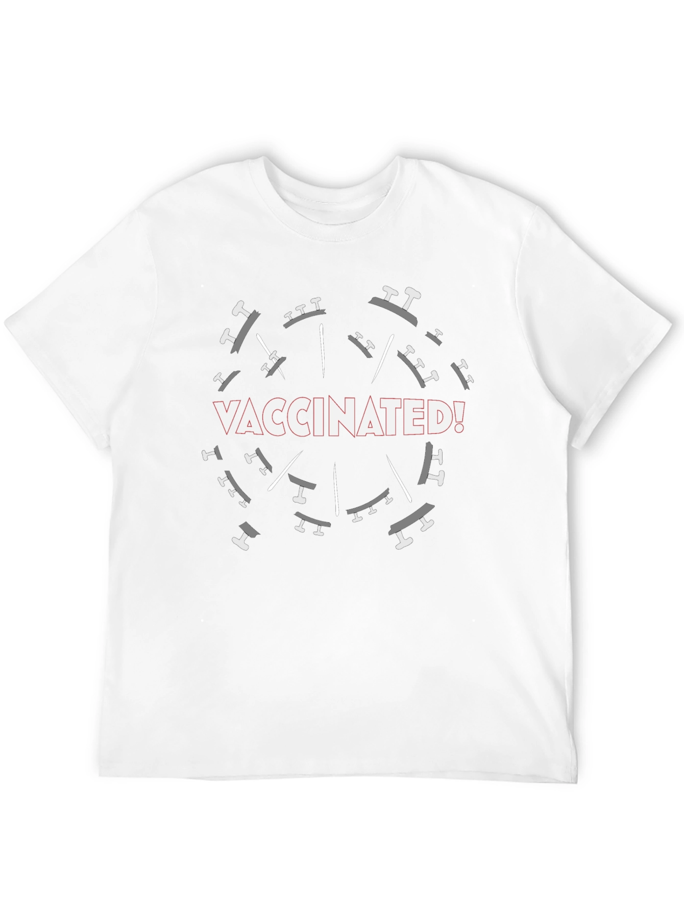 Vaccinated Graphic T-Shirt - Black