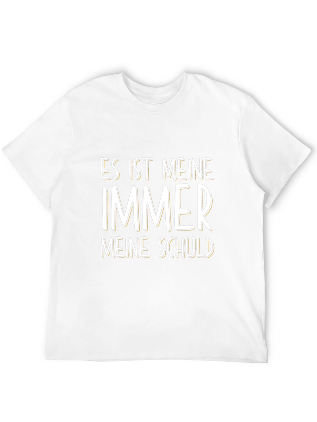 Mens Black T-Shirt: Es Ist Immer Meine Schuld Graphic