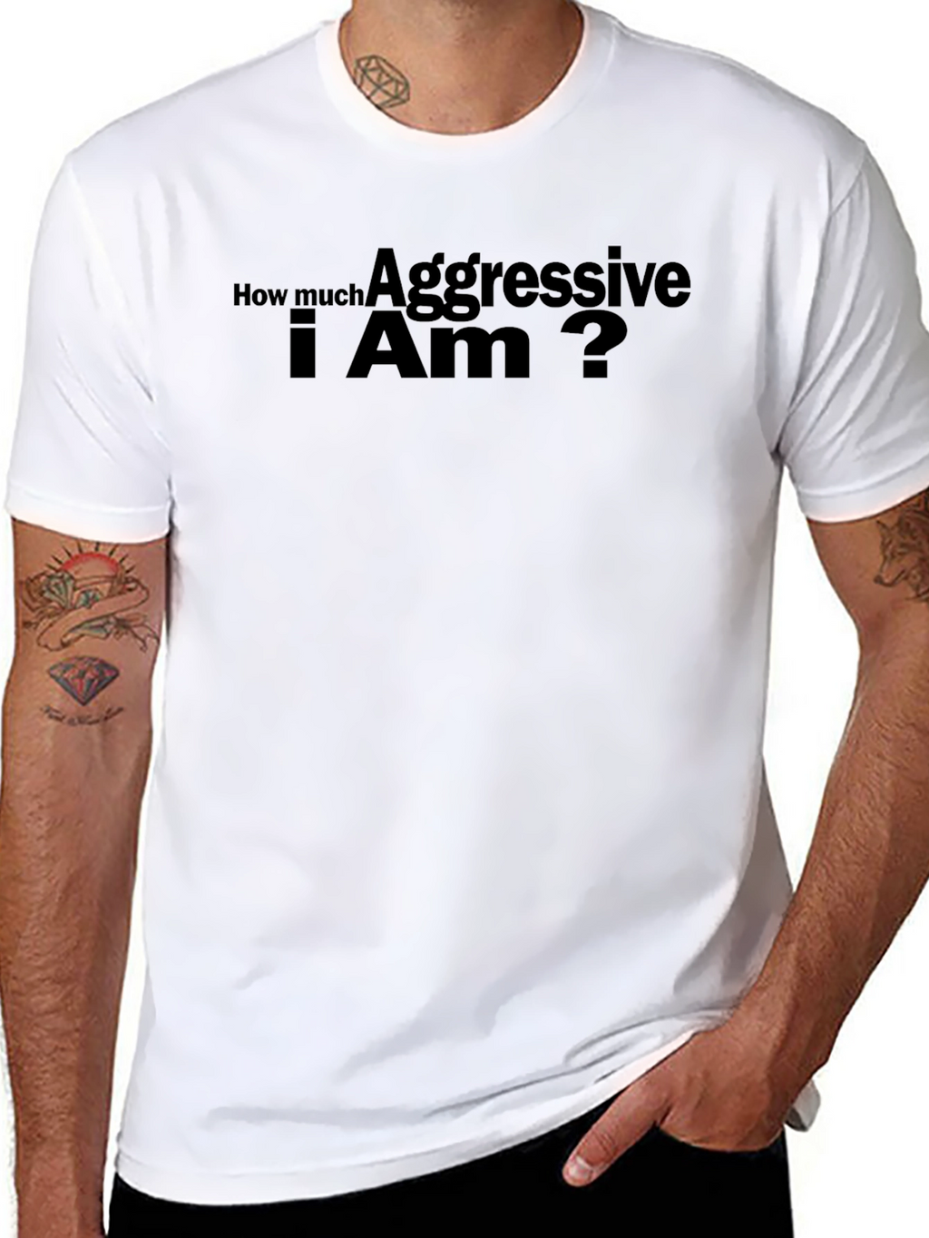 Aggressive I Am Black T-Shirt