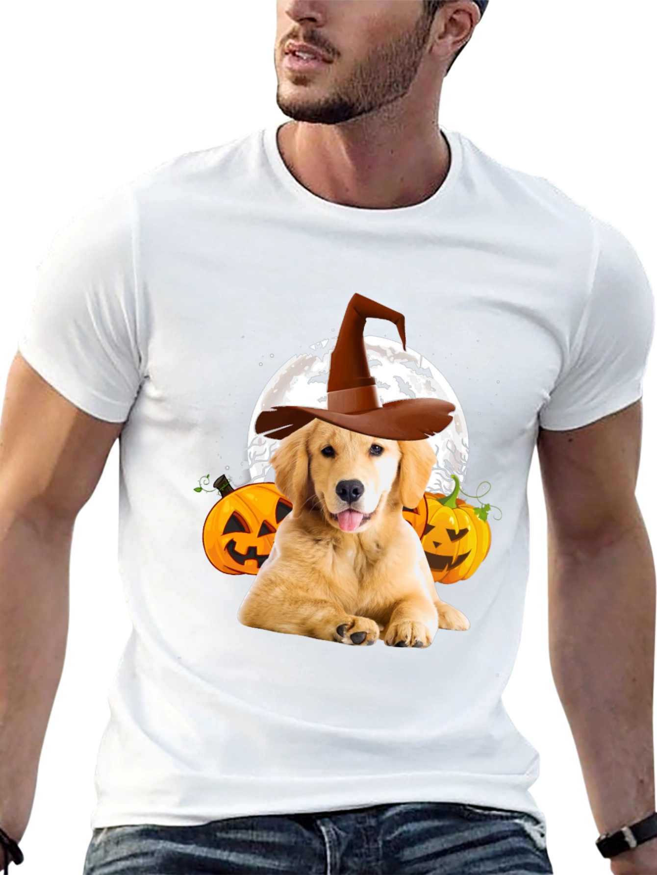 Halloween Dog Witch T-Shirt