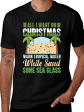 Tropical Christmas Beach T-Shirt