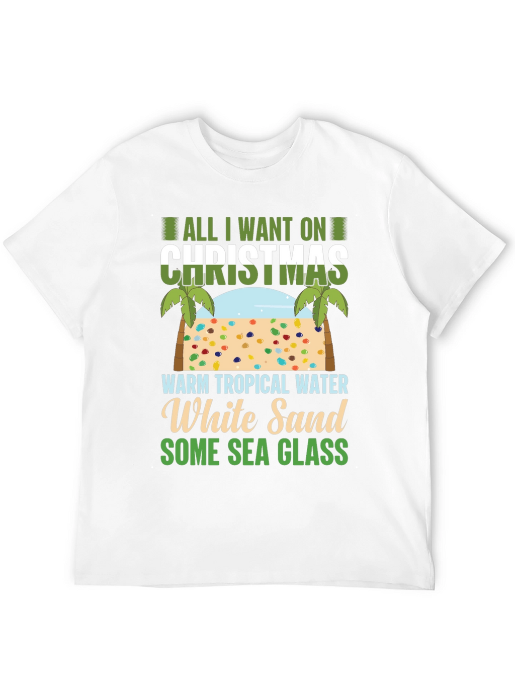 Tropical Christmas Beach T-Shirt
