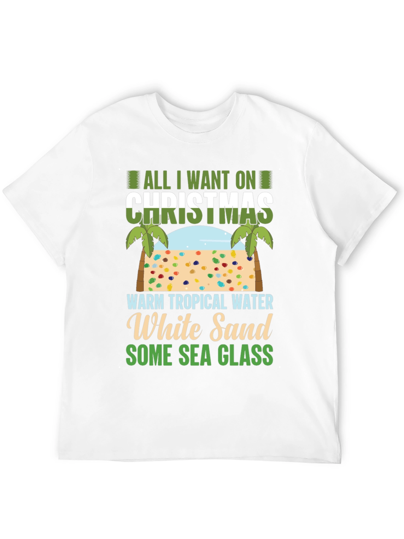 Tropical Christmas Beach T-Shirt
