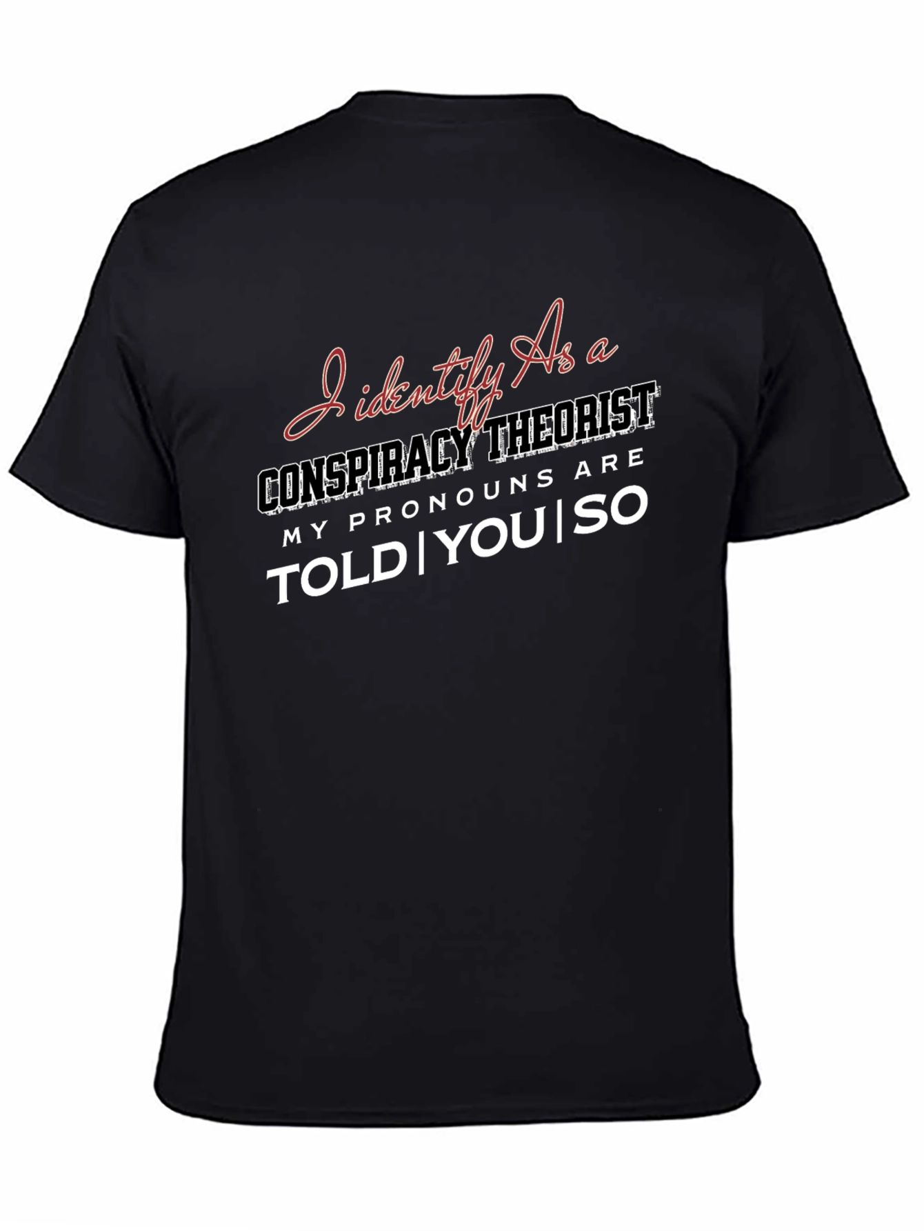 Conspiracy Theorist Pronoun T-Shirt