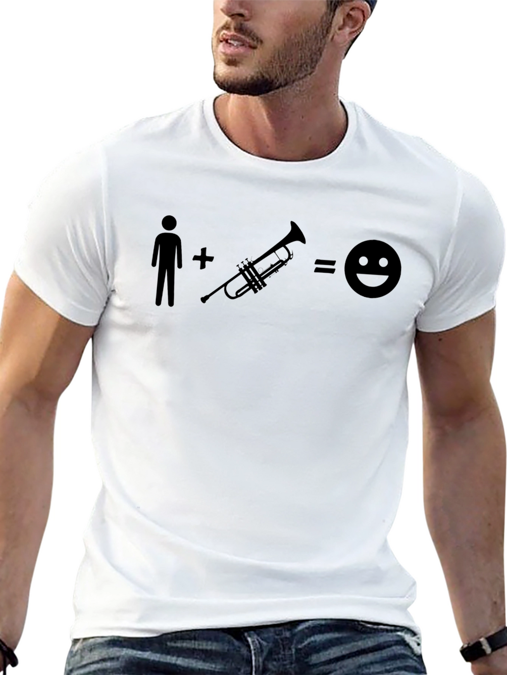 Trumpet Player Happy T-Shirt