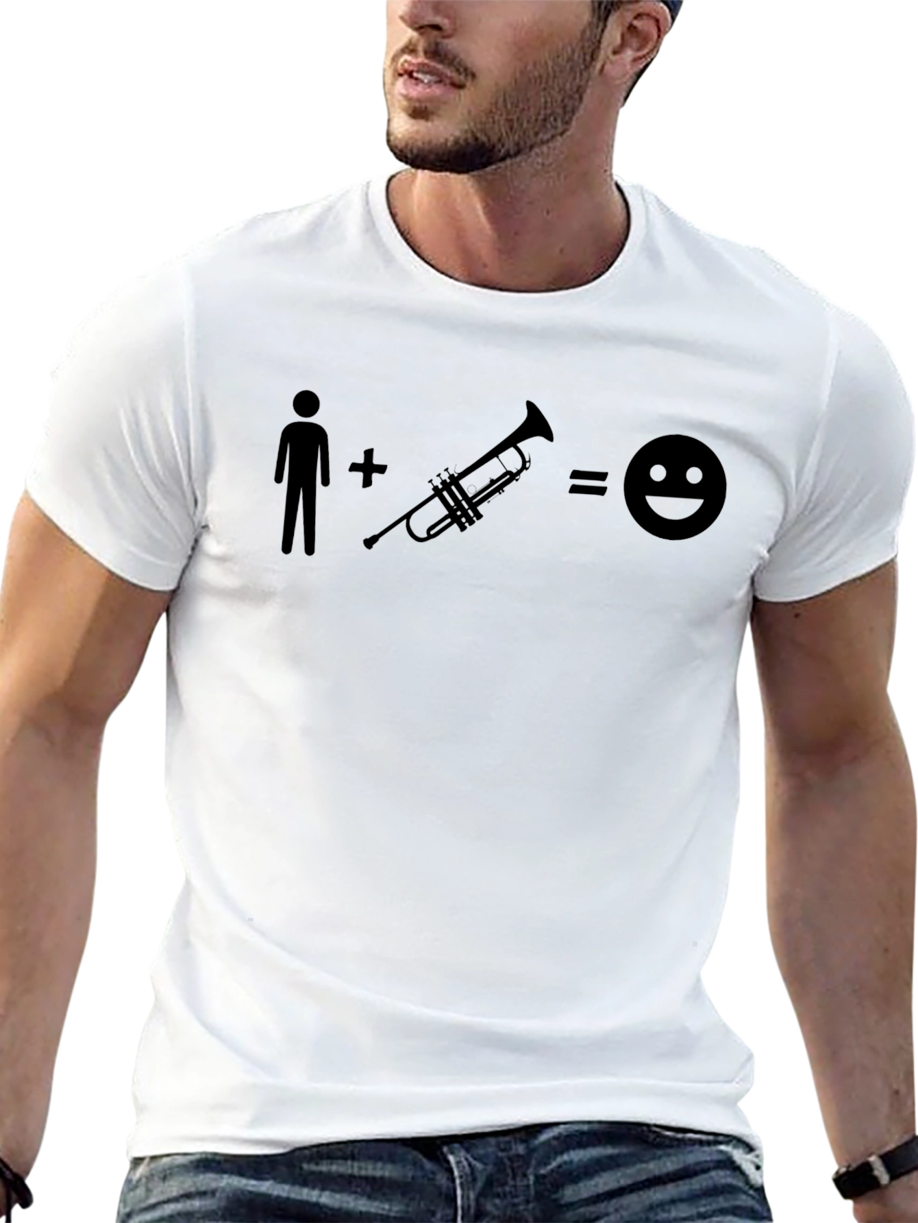 Trumpet Player Happy T-Shirt