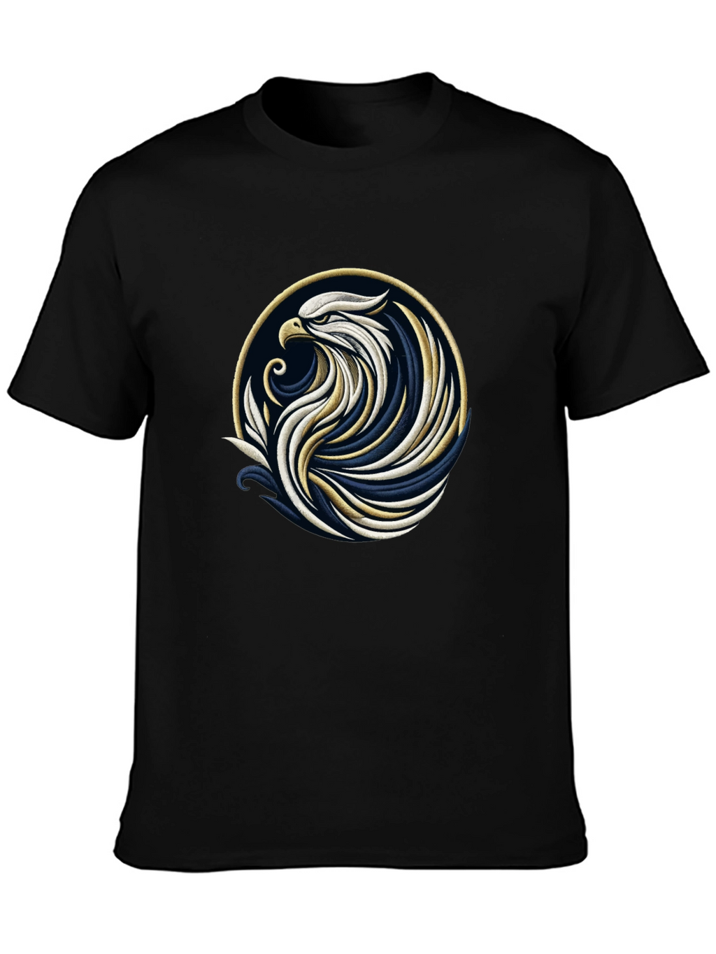 Black Eagle Graphic Tee - Stylish Bird Design