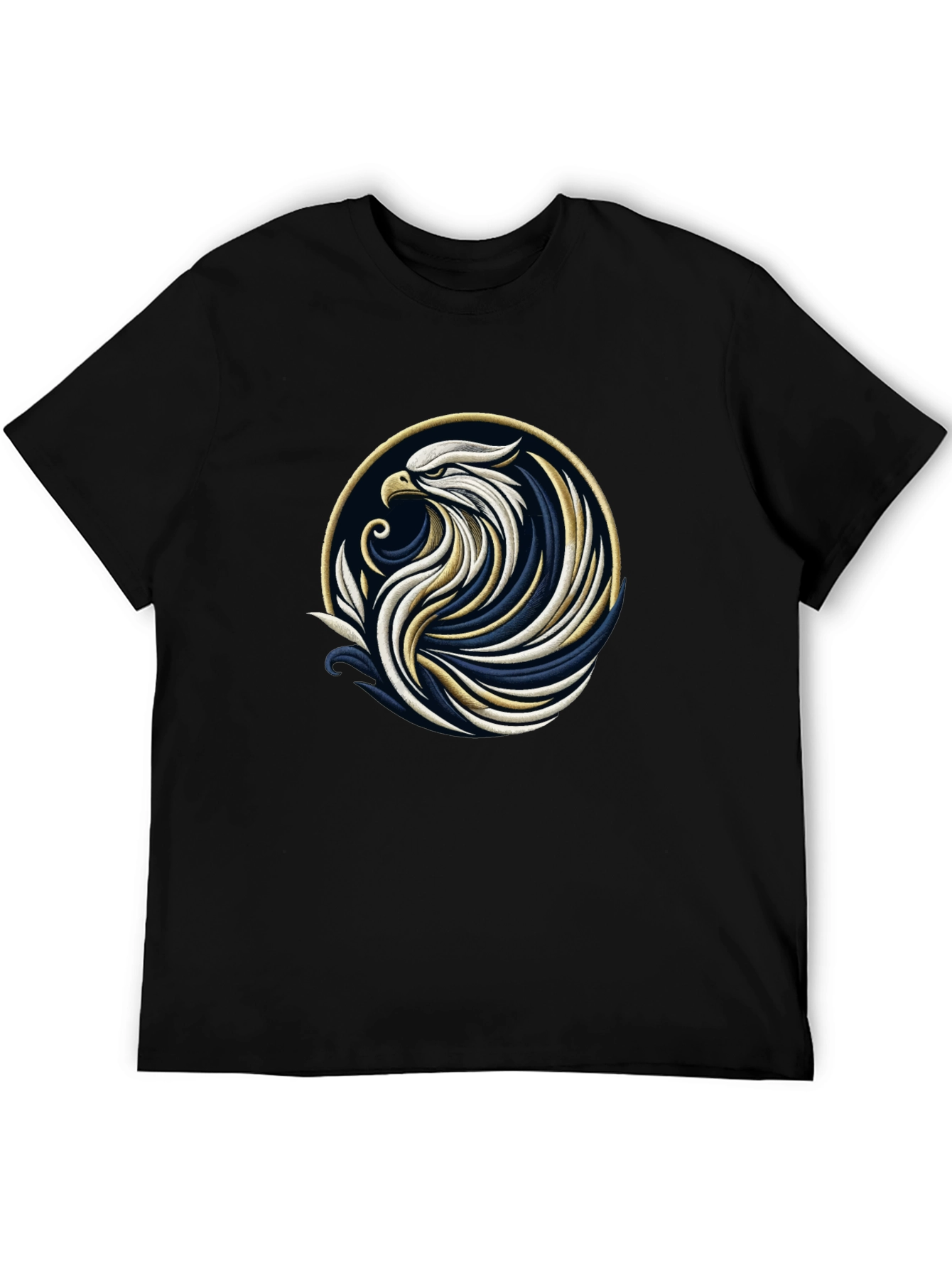 Black Eagle Graphic Tee - Stylish Bird Design