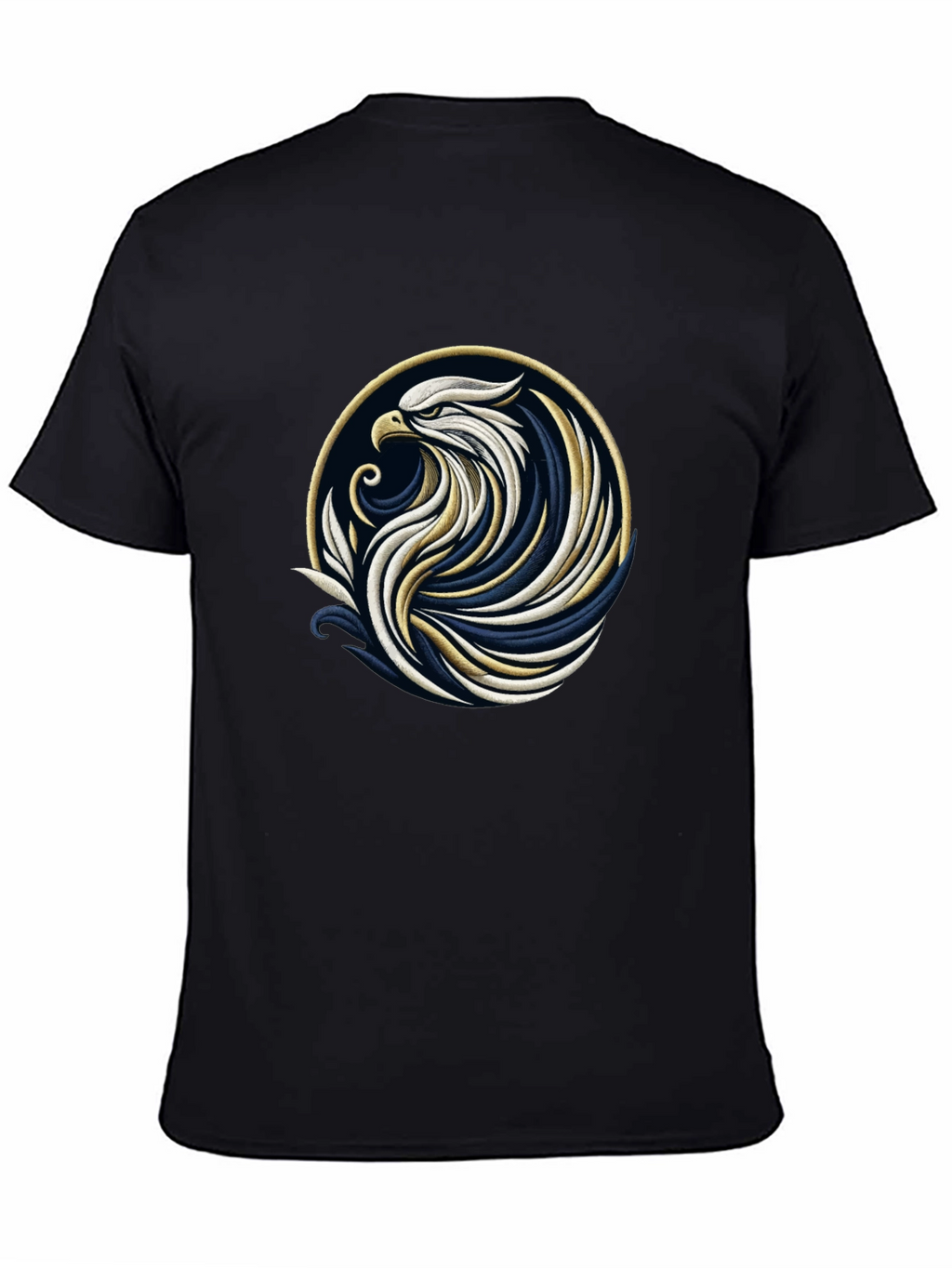 Black Eagle Graphic Tee - Stylish Bird Design