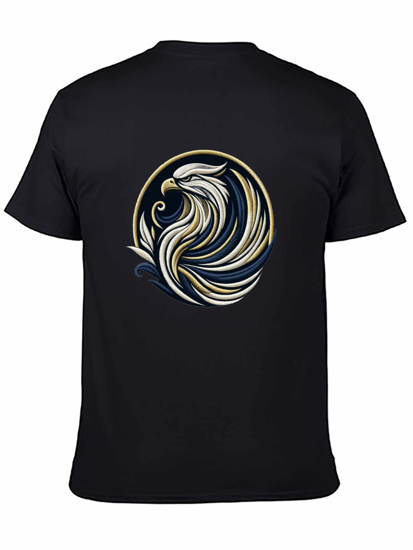 Black Eagle Graphic Tee - Stylish Bird Design