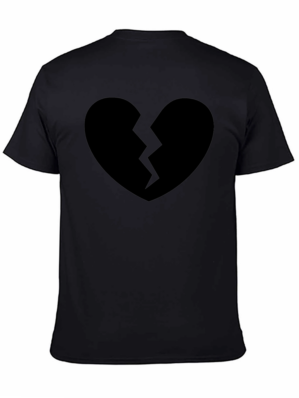 Broken Heart Graphic T-Shirt - Black