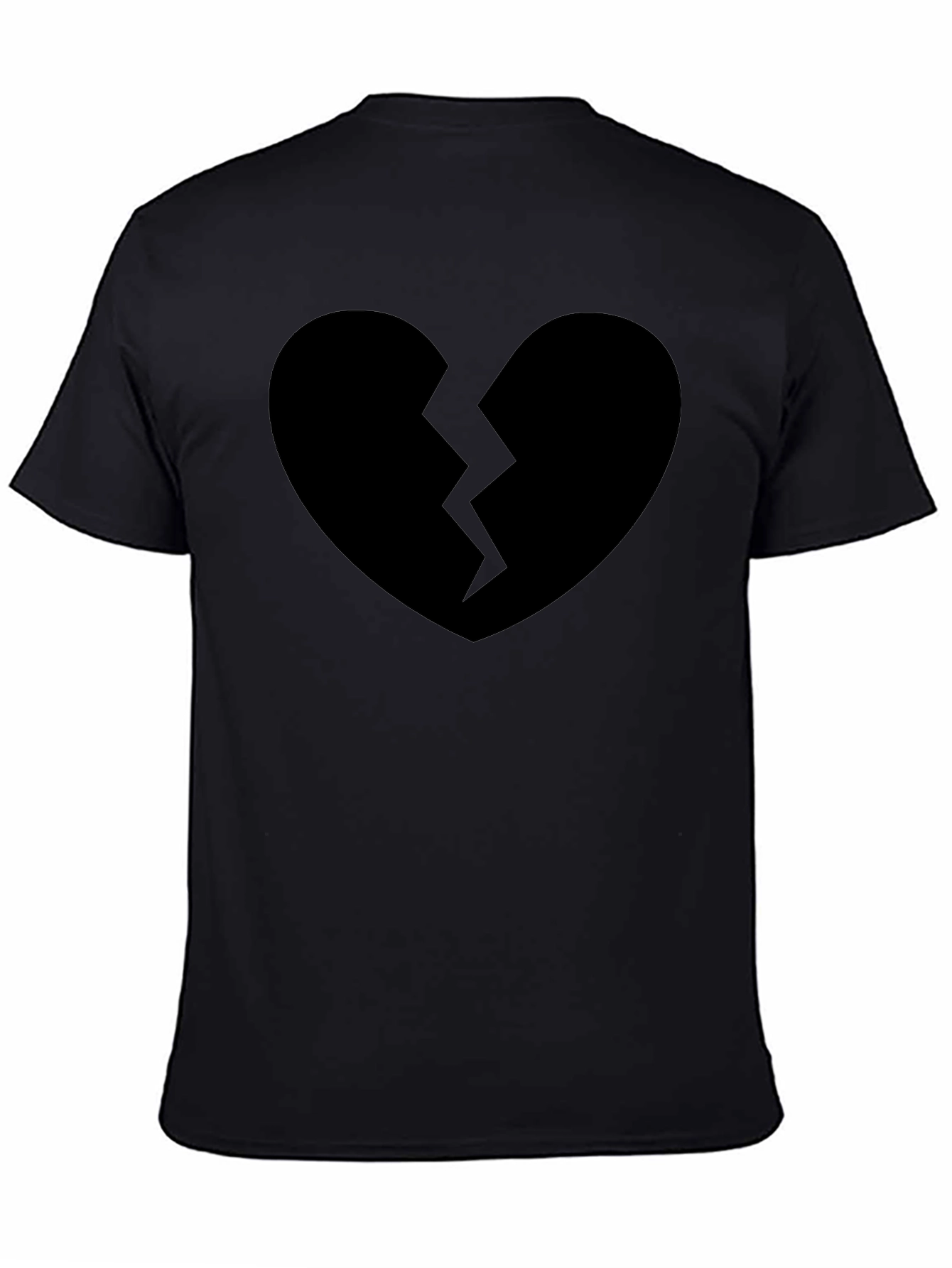 Broken Heart Graphic T-Shirt - Black
