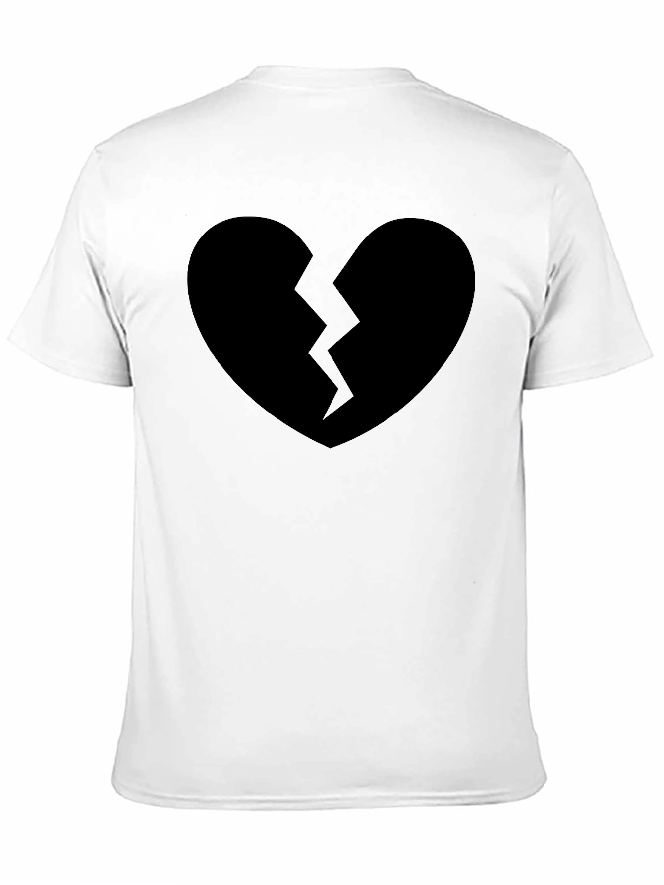 Broken Heart Graphic T-Shirt - Black