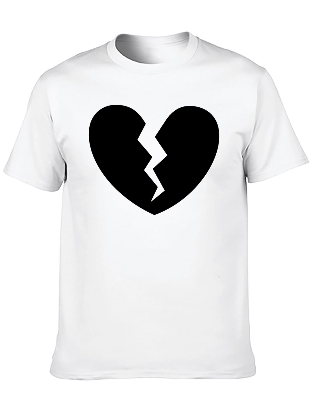 Broken Heart Graphic T-Shirt - Black