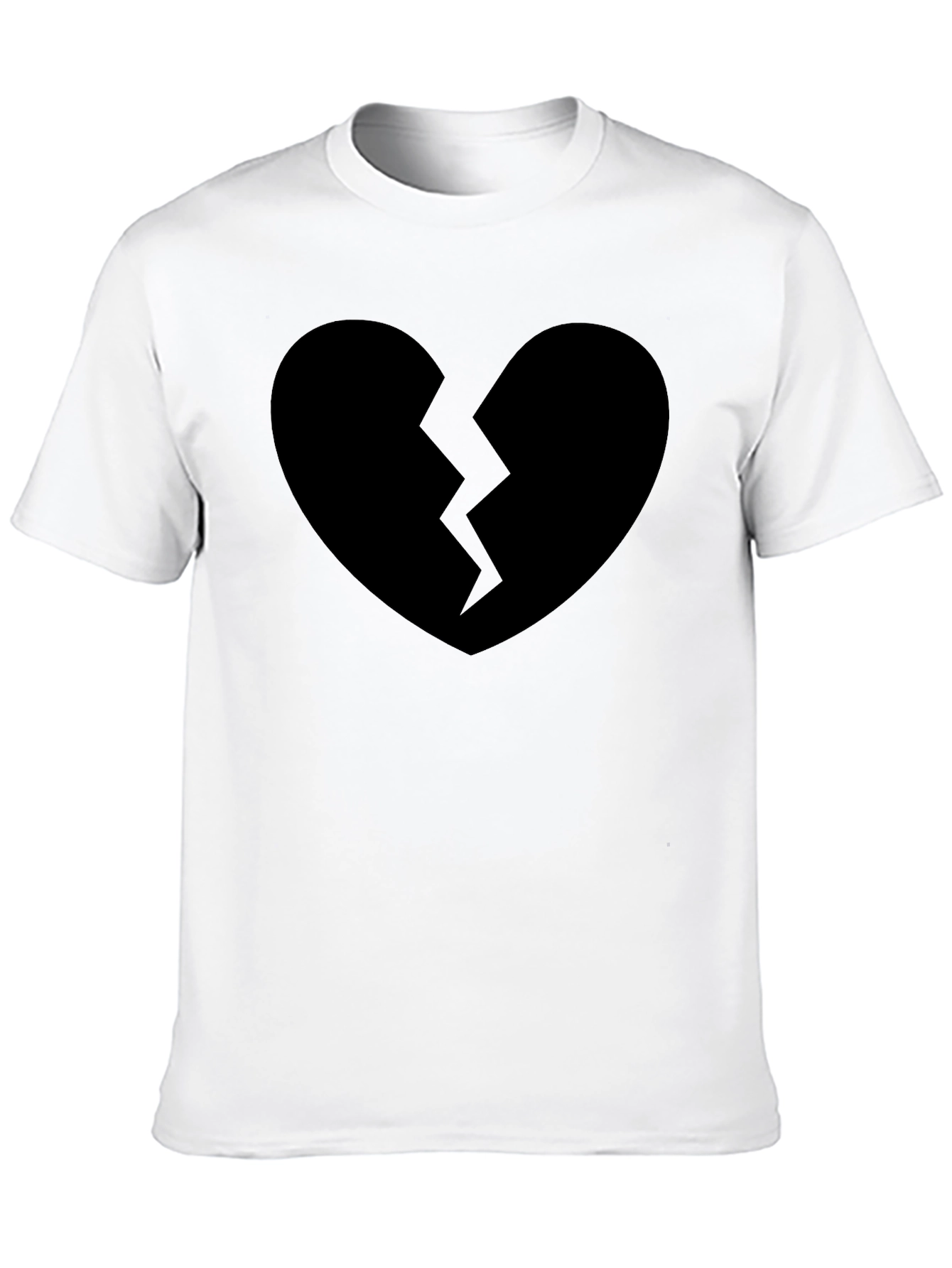 Broken Heart Graphic T-Shirt - Black