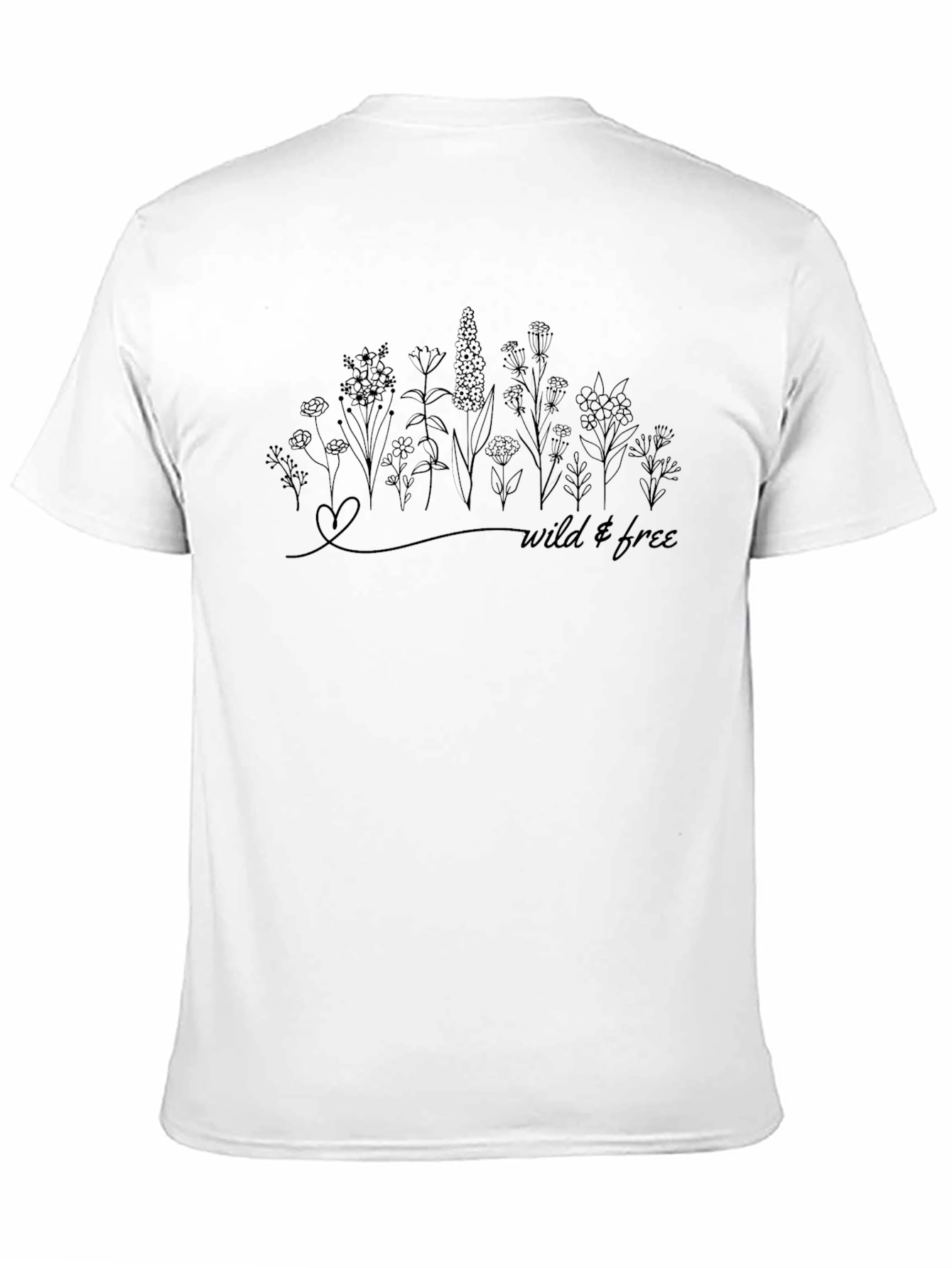Wild & Free Graphic Tee - Black