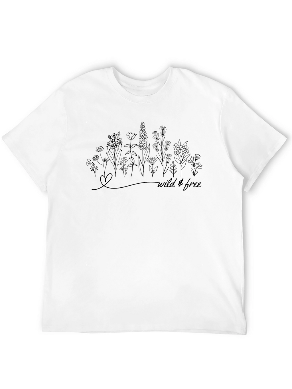 Wild & Free Graphic Tee - Black