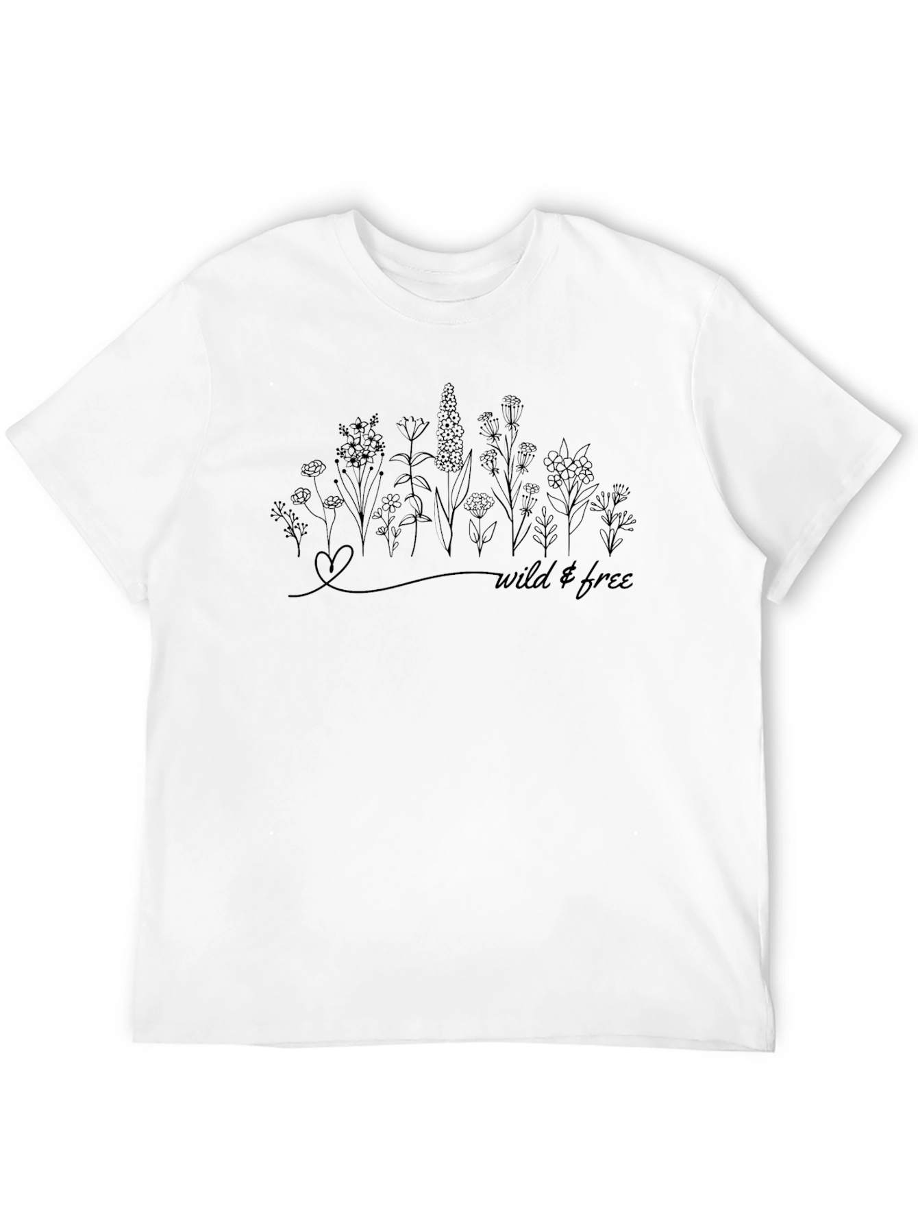 Wild & Free Graphic Tee - Black
